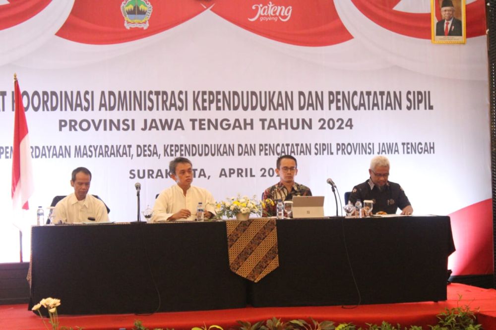 Rapat Koordinasi Adminduk Provinsi Jawa Tengah Tahun 2024 di Surakarta