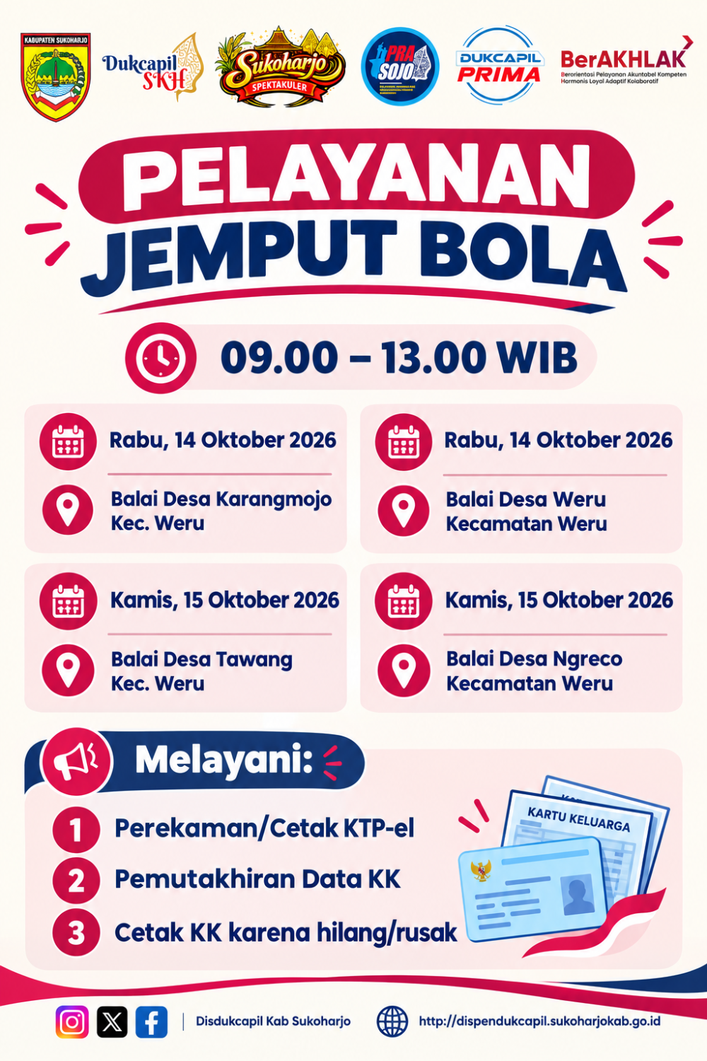 Disdukcapil Sukoharjo Hadir Lebih Dekat melalui Pelayanan Jemput Bola di Desa