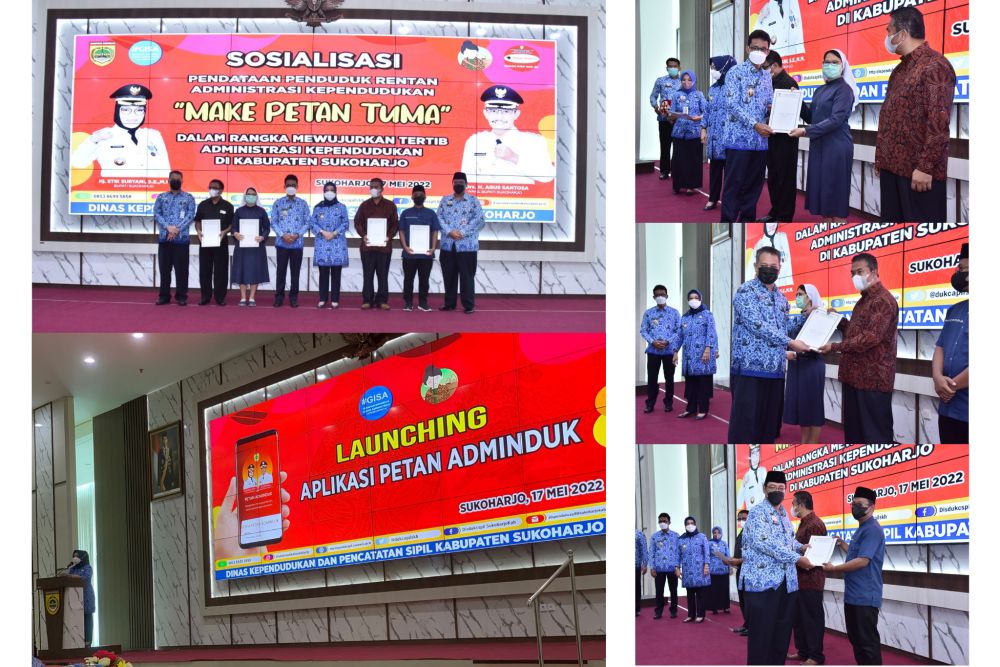Sosialisasi Pendataan Penduduk Rentan Administrasi Kependudukan dan Launching Aplikasi Petan Adminduk