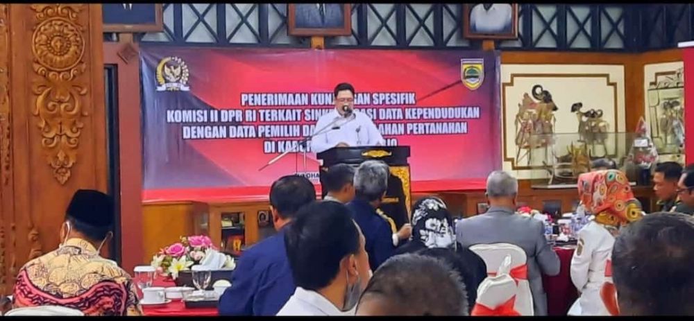 Kunjungan Kerja Spesifik Komisi II DPR RI Terkait Sinkronisasi Data Kependudukan Dengan Data Pemilih di Kab. Sukoharjo