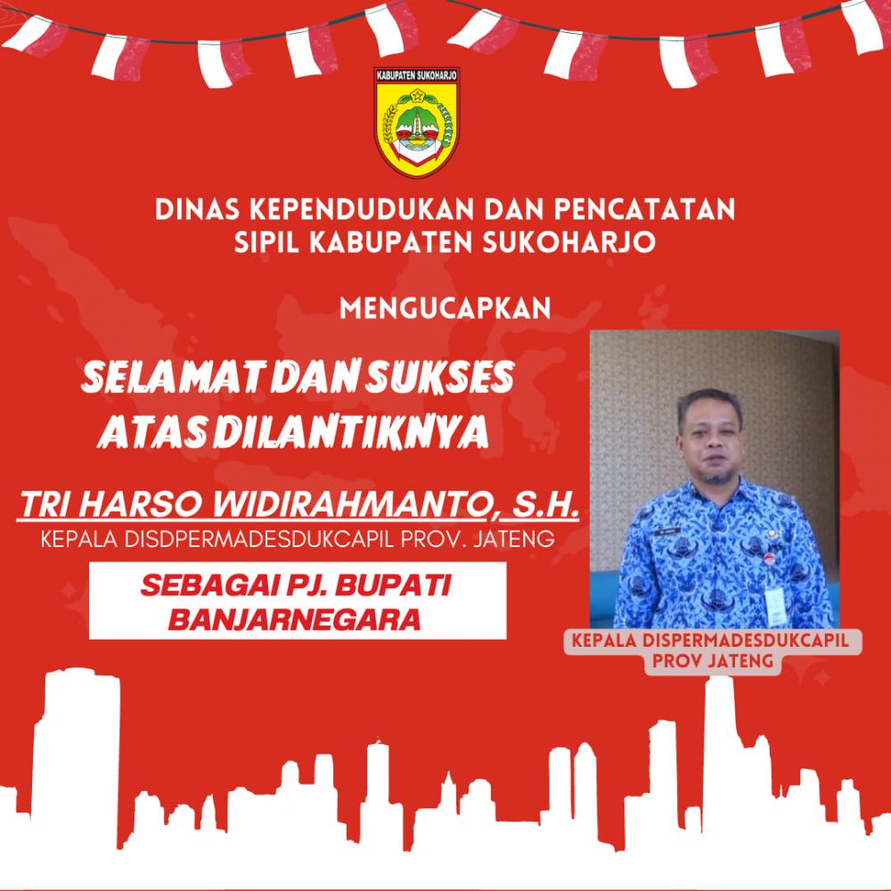 Selamat dan Sukses Atas Pelantikan Bapak Tri Harso Widirahmanto, S.H. sebagai Pj. Bupati Banjarnegara