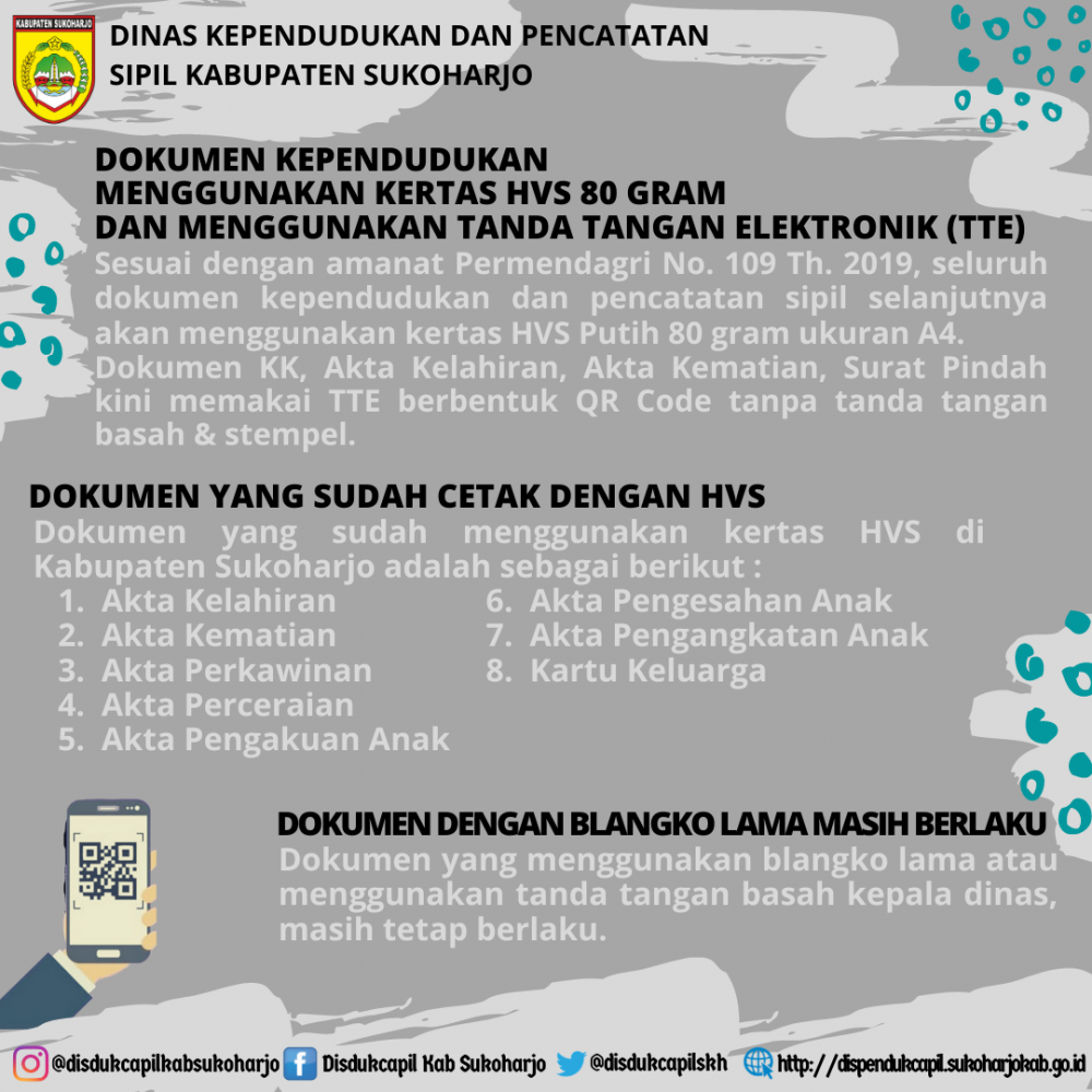 DOKUMEN KEPENDUDUKAN MENGGUNAKAN KERTAS HVS 80 GRAM UKURAN A4