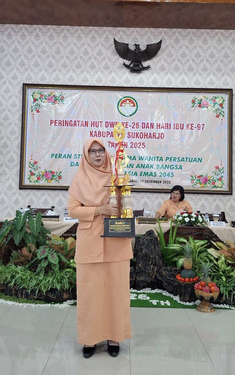 DWP Disdukcapil Kabupaten Sukoharjo Raih Juara I Pelaksana Terbaik E-Reporting DWP Kabupaten Sukoharjo