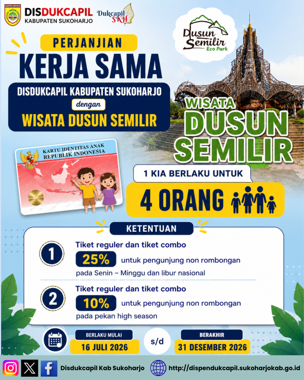 Jalin Kerja Sama dengan Dusun Semilir, Pemegang KIA Nikmati Potongan Harga Tiket Hingga 25%