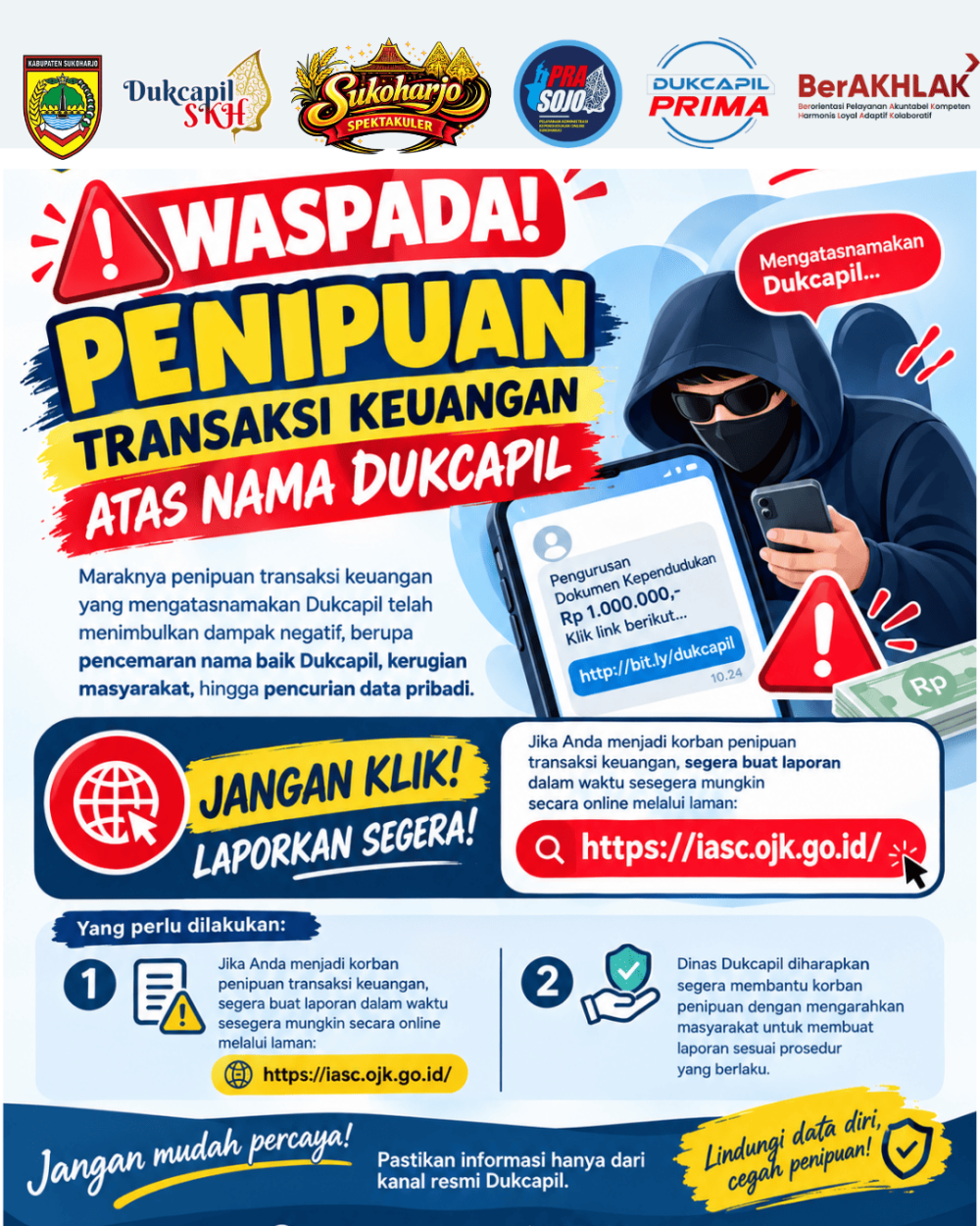 JADI KORBAN PENIPUAN? JANGAN TUNDA! LAPOR SEGERA DI IASC