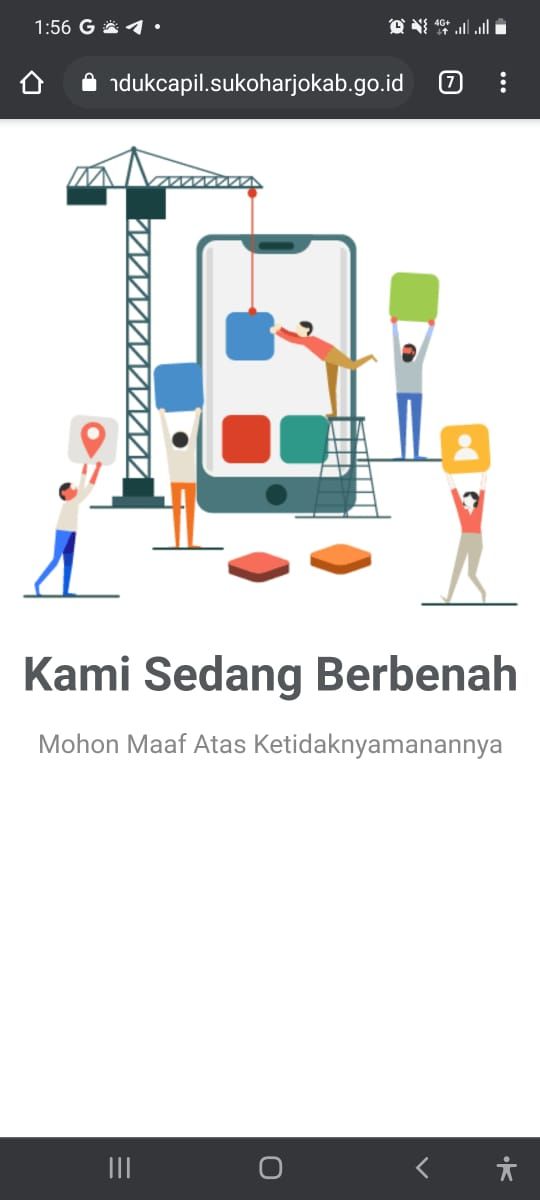 WEBSITE PELAYANAN SEDANG DALAM PERBAIKAN