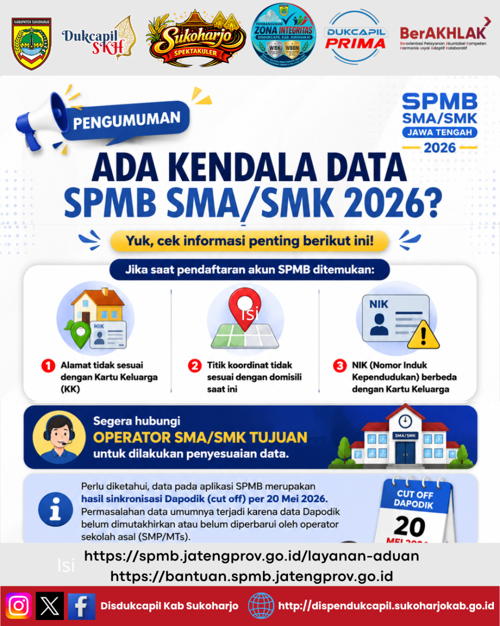 ADA KENDALA DATA SPMB SMA/SMK 2026?