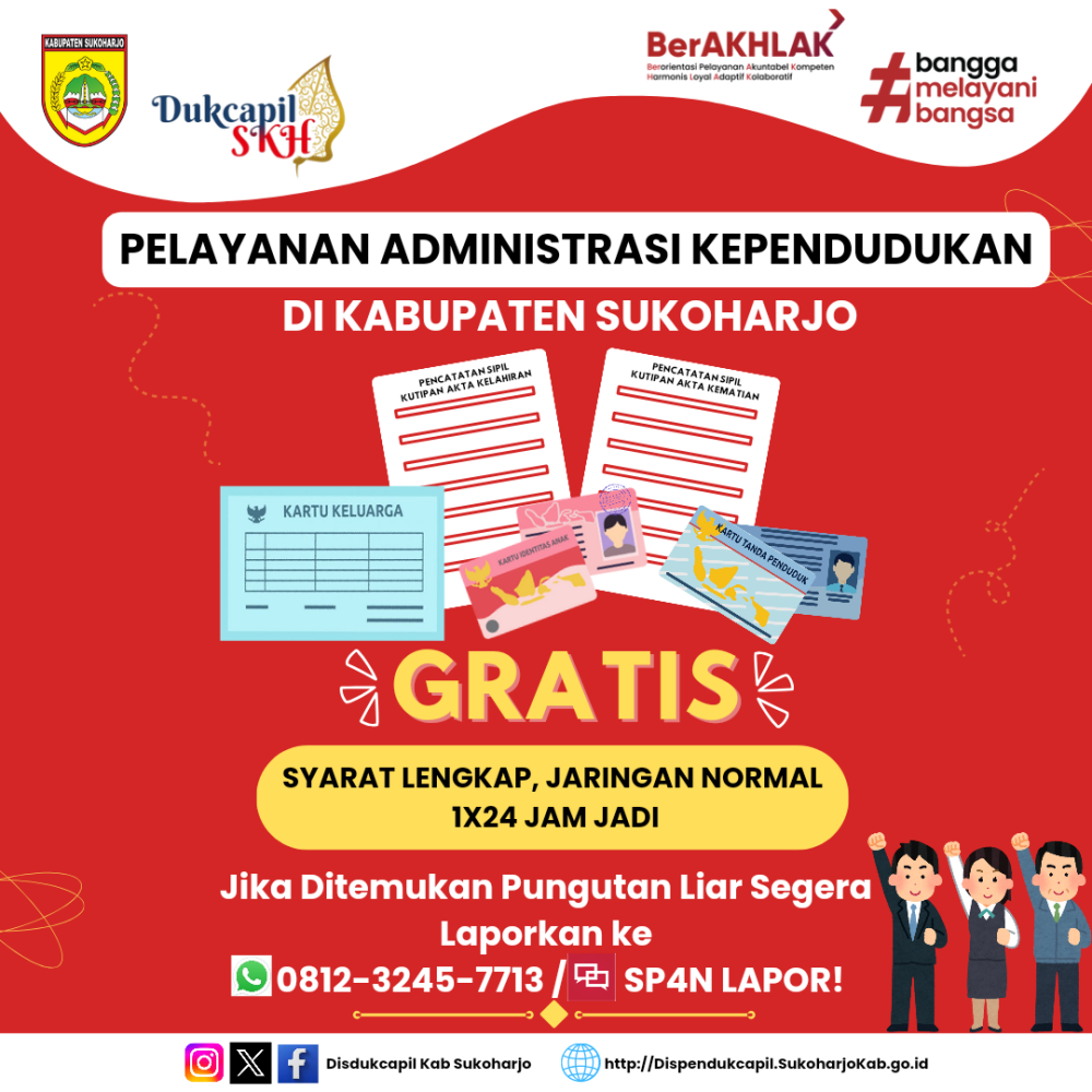 PELAYANAN ADMINDUK GRATIS