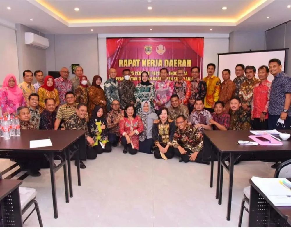 Rapat Kerja Daerah Korps Pegawai Republik Indonesia Pemerintah Daerah Kabupaten Sukoharjo Tahun 2022