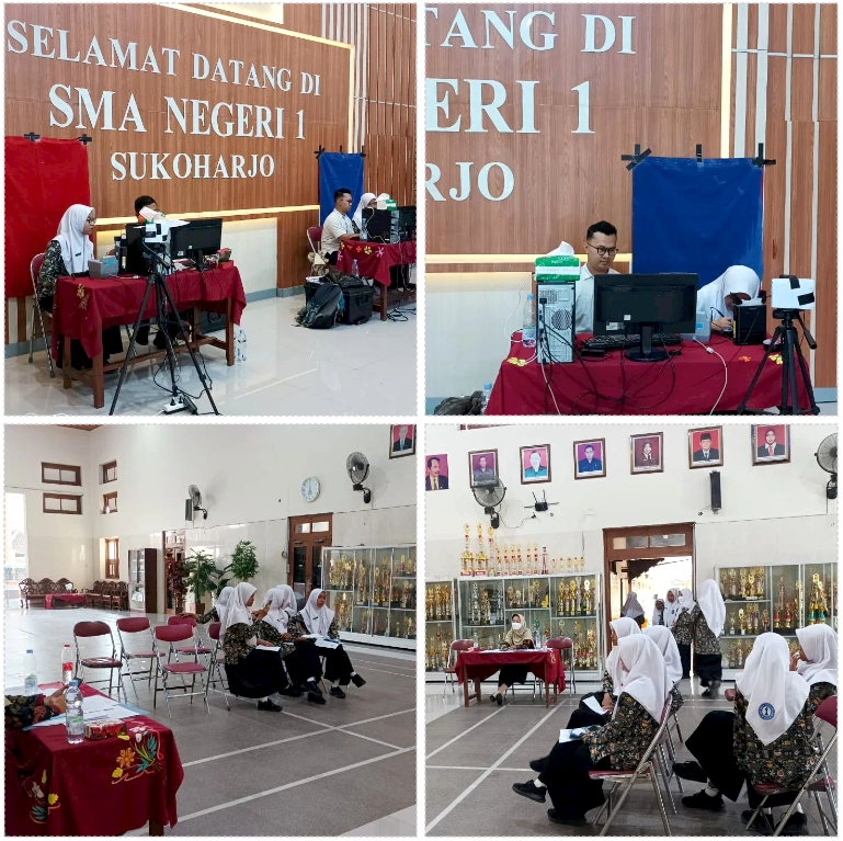 Kegiatan Perekaman KTP-el Pemula di SMAN 1 Sukoharjo