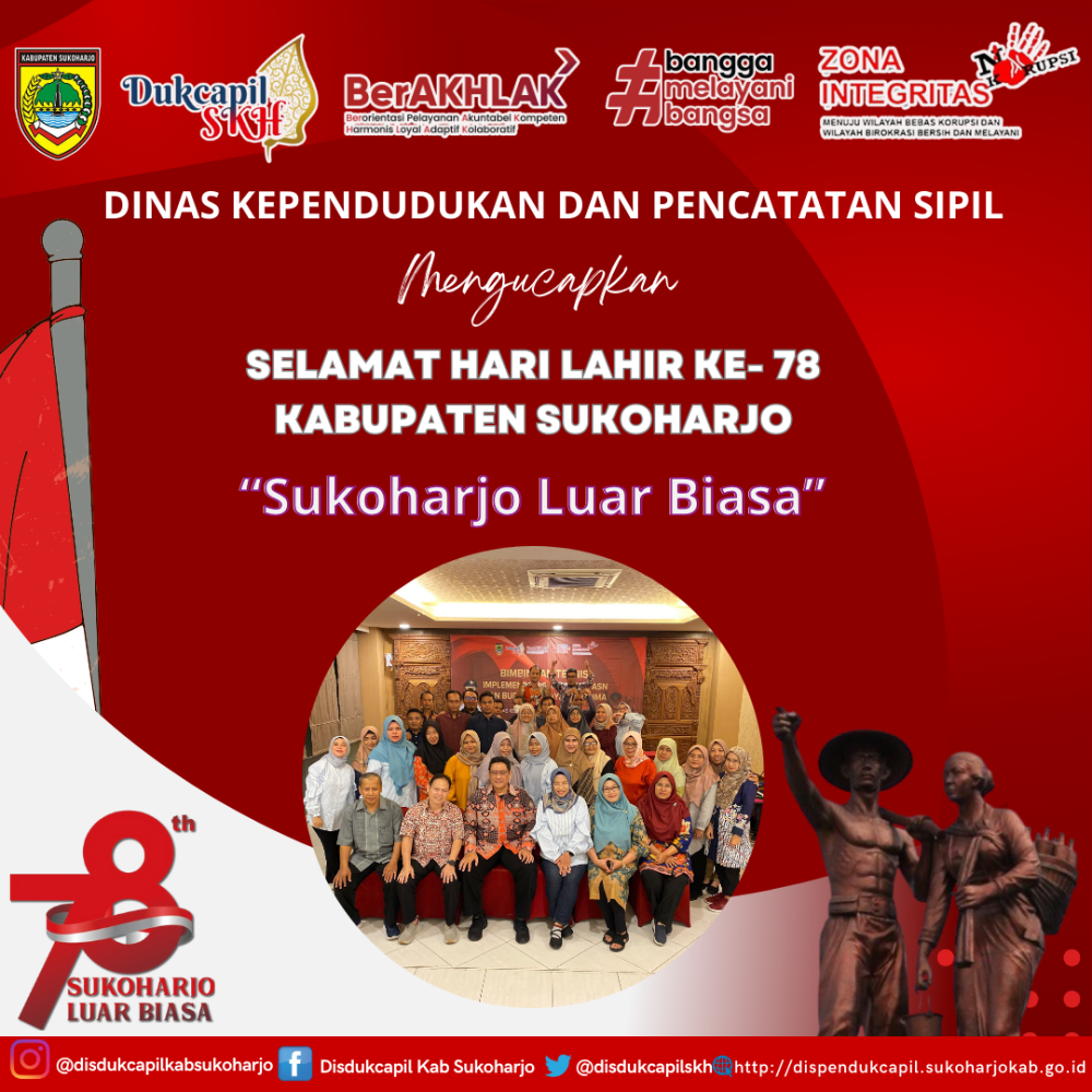 HUT KABUPATEN SUKOHARJO KE-78