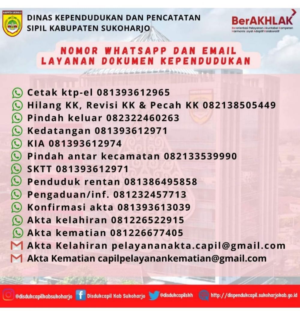 LAYANAN ONLINE DISDUKCAPIL