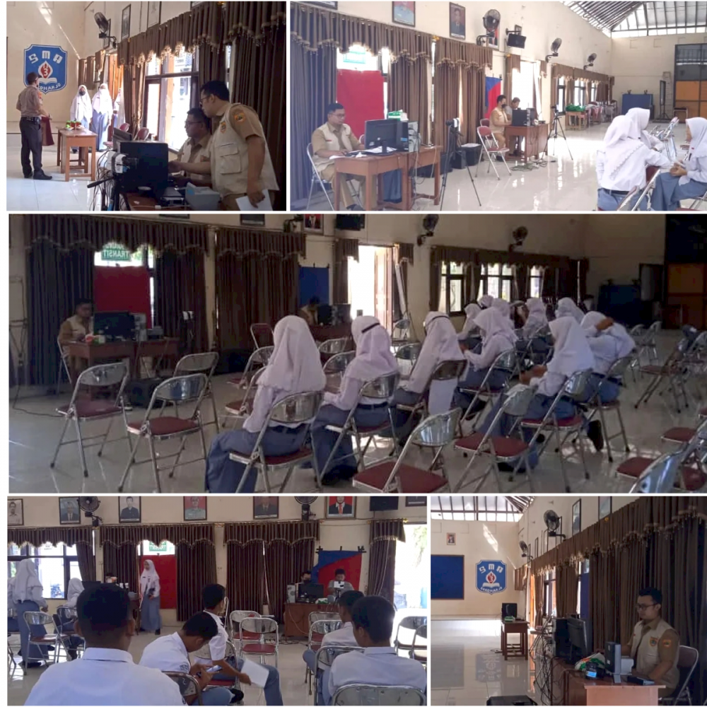 Jemput Bola Perekaman KTP-el bagi pemula di SMA Negeri 3 Sukoharjo