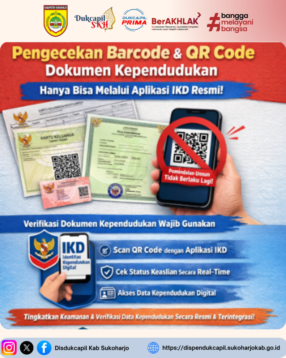 Perubahan Cara Pengecekan Keaslian QR Code Dokumen Kependudukan