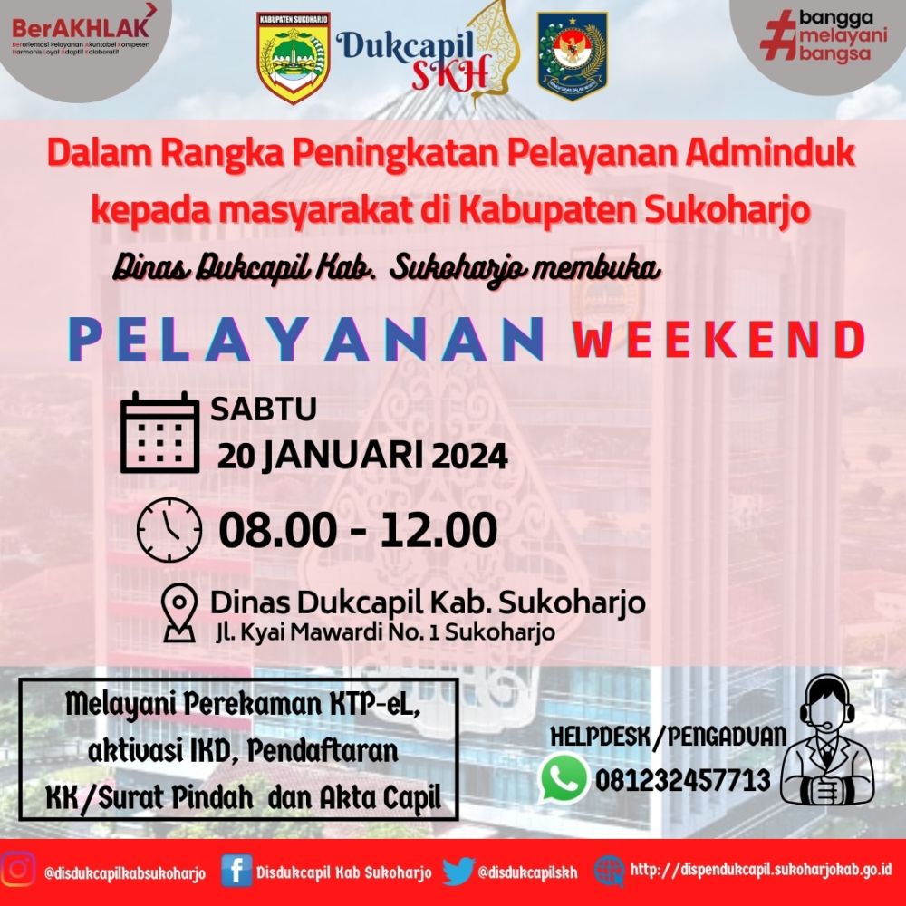 Pelayanan Weekend (Setiap Hari Sabtu)